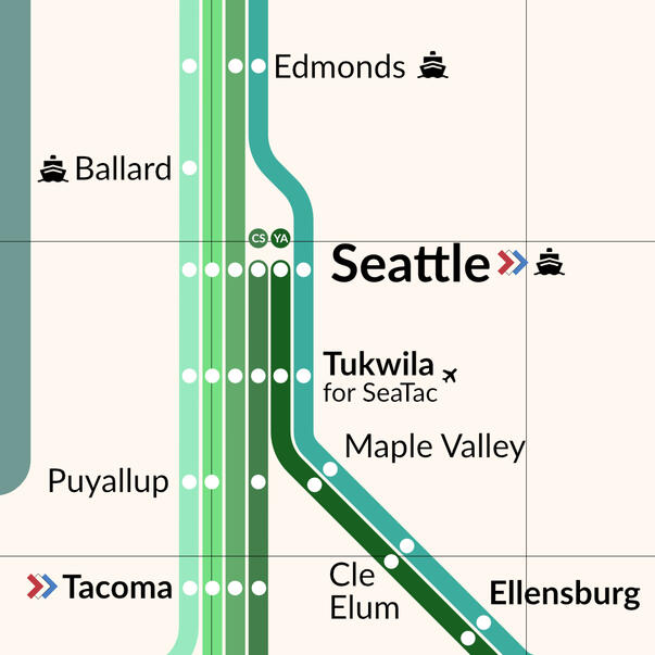 Cascades intercity rail crayon